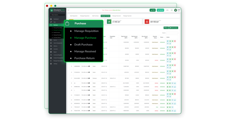 Purchase Management Developed by Againsoft